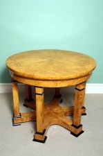 Elegant Biedermeier Birdseye Maple Occasional Table | Ref. no. 01911 | Regent Antiques