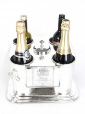 French Silver Plated 4 Bottle Wine Cooler / Ice Bucket | Ref. no. 01977 | Regent Antiques