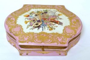 Stunning Hand Painted Porcelain & Ormolu Casket | Ref. no. 01994 | Regent Antiques