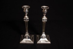 Antique Pair Sterling Silver Candlesticks HE & Co 1892 | Ref. no. 02021a | Regent Antiques
