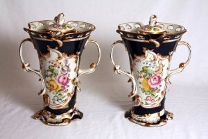Stunning Pair Sevres Gilded Porcelain Vases | Ref. no. 02028a | Regent Antiques