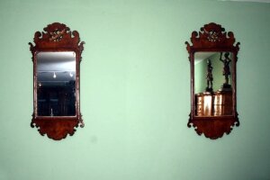 Rare Pair Antique Queen Anne Burr Walnut Mirrors c.1840 | Ref. no. 02061 | Regent Antiques