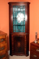 Antique English Georgian Inlaid Corner Cabinet | Ref. no. 02062 | Regent Antiques
