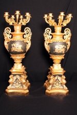 Huge Pair Russian Gilt Bronze Empire Style Candelabras | Ref. no. 02075 | Regent Antiques