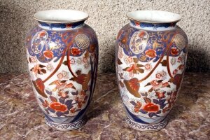 Pair Japanese Imari Hand Painted Porcelain Vases | Ref. no. 02101 | Regent Antiques