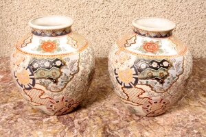 Pair Japanese Imari Hand Painted Porcelain Vases | Ref. no. 02119 | Regent Antiques