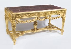 Louis XV Style Giltwood & Marble Centre Console Table | Ref. no. 02150 | Regent Antiques