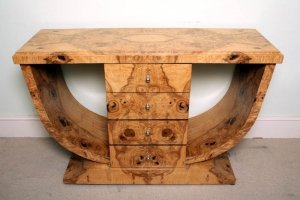 Stunning Art Deco Birdseye Maple Console Table | Ref. no. 02151 | Regent Antiques