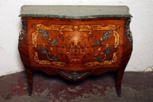 Louis XV Marble Topped Marquetry Commode Cabinet | Ref. no. 02164 | Regent Antiques