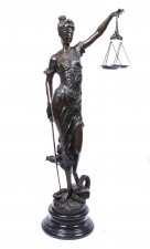 Stunning Bronze Lady Justice Statue Judicia | Ref. no. 02167a | Regent Antiques