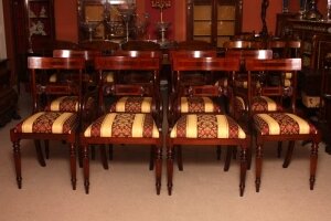 Splendid Set of 8 Regency Style Dining Chairs Armchairs | Ref. no. 02176 | Regent Antiques