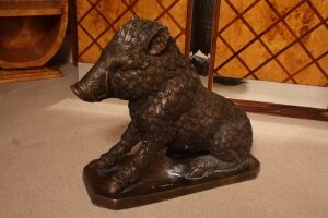 Stunning and Lifelike Bronze Boar | Ref. no. 02187 | Regent Antiques