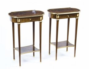 Pair Burr Walnut Occasional Side Tables | Ref. no. 02207 | Regent Antiques