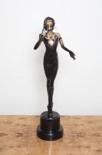 Sexy Gilded Bronze Dominatrix Lady With Whip Zach | Ref. no. 02436 | Regent Antiques