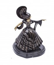 Bronze Sculpture of a Dancing Lady | Gilded Bronze Lady | Ref. no. 02443 | Regent Antiques
