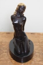 Sexy & Seductive Gilded Bronze Nude Female Dancer | Ref. no. 02449 | Regent Antiques