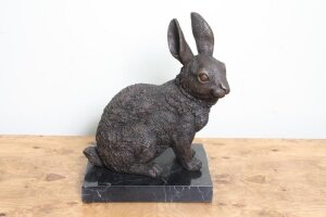 Attractive & Lifelike Bronze Bunny Rabbit Sculpture | Ref. no. 02479 | Regent Antiques