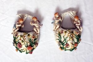 Stunning Pair French Sevres Hand Painted Water Fonts | Ref. no. 02549 | Regent Antiques