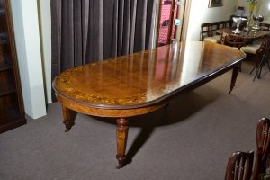 Large Victorian Burr Walnut Extending Dining Table | Ref. no. 02576a | Regent Antiques