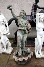 Vintage Life Size Bronze Garden Statue Fountain | Ref. no. 02583 | Regent Antiques