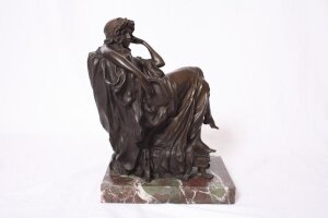 Lovely Nude Maiden Bronze Sculpture Marble Base | Ref. no. 02620 | Regent Antiques