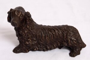 Charming Bronze Spaniel Puppy Dog Sculpture | Ref. no. 02686 | Regent Antiques