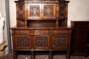 Enormous Antique Gothic Carved Oak Sideboard C1880 | Ref. no. 02796 | Regent Antiques