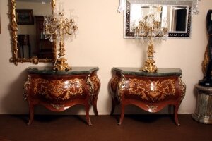 Superb Pair Louis XV French Marble Top Commodes Chests | Ref. no. 02810 | Regent Antiques