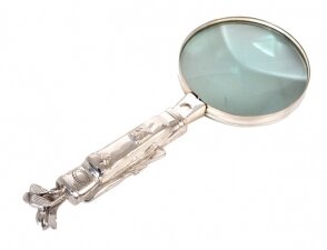 Vintage Silver Plated Magnifying Glass Golf Bag Handle 20th Century | Ref. no. 02871 | Regent Antiques