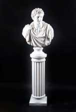 Marble Bust on Pedestal Roman Emperor Marc Anthony | Ref. no. 02943a | Regent Antiques