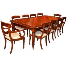 Regency Style Dining Table & 10 Swag Back Chairs | Ref. no. 02972E | Regent Antiques
