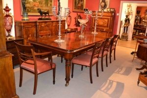 English Regency Dining Table & 8 Bar Back Chairs | Ref. no. 02972h | Regent Antiques