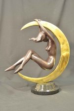 Stunning Bronze Sculpture of Beautiful Moon Dancer | Ref. no. 02984 | Regent Antiques
