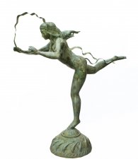 Life Size Bronze Asian Dancer Garden Statue | Ref. no. 02989 | Regent Antiques