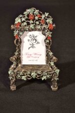 Lovely Ornate Enamel Photo Frame 2 1/2 x 3 1/2 Inches | Ref. no. 03063 | Regent Antiques