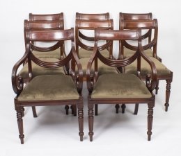 Set of Eight Regency Style Swag Back Chairs | Vintage Swag Back Chair Set | Ref. no. 03172b | Regent Antiques