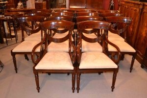 Set 14 Drape Dining Chairs | Set Regency Style Chairs | Ref. no. 03177 | Regent Antiques