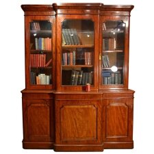 Antique Victorian Mahogany Breakfront Bookcase c.1870 | Ref. no. 03201 | Regent Antiques