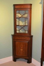 Antique English Edwardian Inlaid Corner Cabinet C1900 | Ref. no. 03202 | Regent Antiques