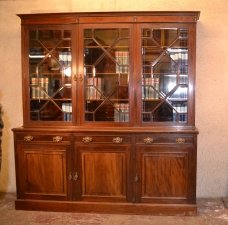 Antique Edwardian Mahogany 3 door  Bookcase  C1900 | Ref. no. 03209 | Regent Antiques