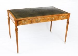 Vintage Burr Walnut Gillows Revival Writing Table Desk 20th C | Ref. no. 03243 | Regent Antiques