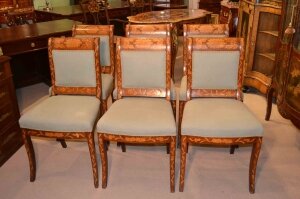 Antique Dutch Marquetry Chairs c.1820- set of 6 | Ref. no. 03302 | Regent Antiques