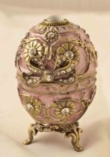 Stunning Pink Russian Style Ornate Enamel Egg | Ref. no. 03327 | Regent Antiques