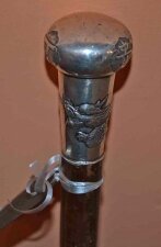 Antique Chinese Silver Handled Walking Stick Cane | Ref. no. 03357 | Regent Antiques