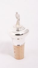 Lovely Sterling Silver Cricketer Bottle Stopper | Ref. no. 03591 | Regent Antiques