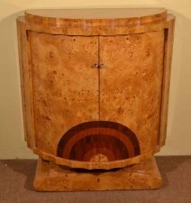 Versatile Art Deco Birdseye Maple Drinks Cabinet | Ref. no. 03607a | Regent Antiques