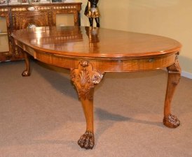 Antique Bur Walnut Queen Anne Style Dining Table  C1920 | Ref. no. 03627 | Regent Antiques
