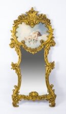 Vintage Magnificent Large Italian Gilded Mirror Cherub 210 x 80cm | Ref. no. 03659 | Regent Antiques