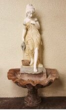 Stunning Solid Marble Classical Maiden Fountain Statue | Ref. no. 03668 | Regent Antiques
