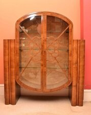 Antique Art Deco 1920s  Walnut Display Cabinet | Ref. no. 03706 | Regent Antiques